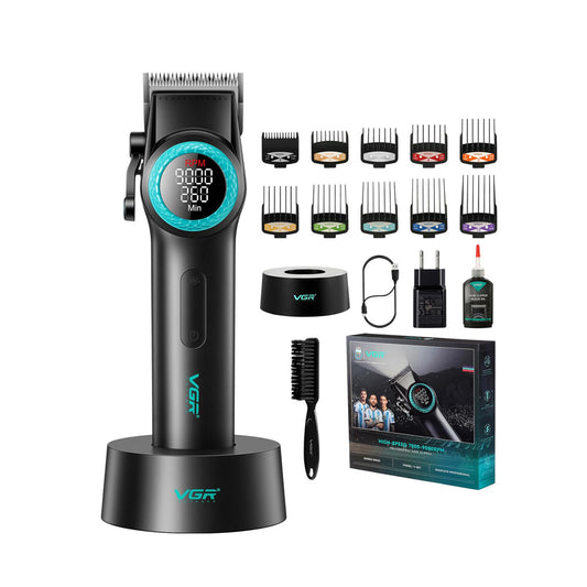 VGR V-001 - Makine Profesionale për Flokë dhe Mjekër, E Zezë