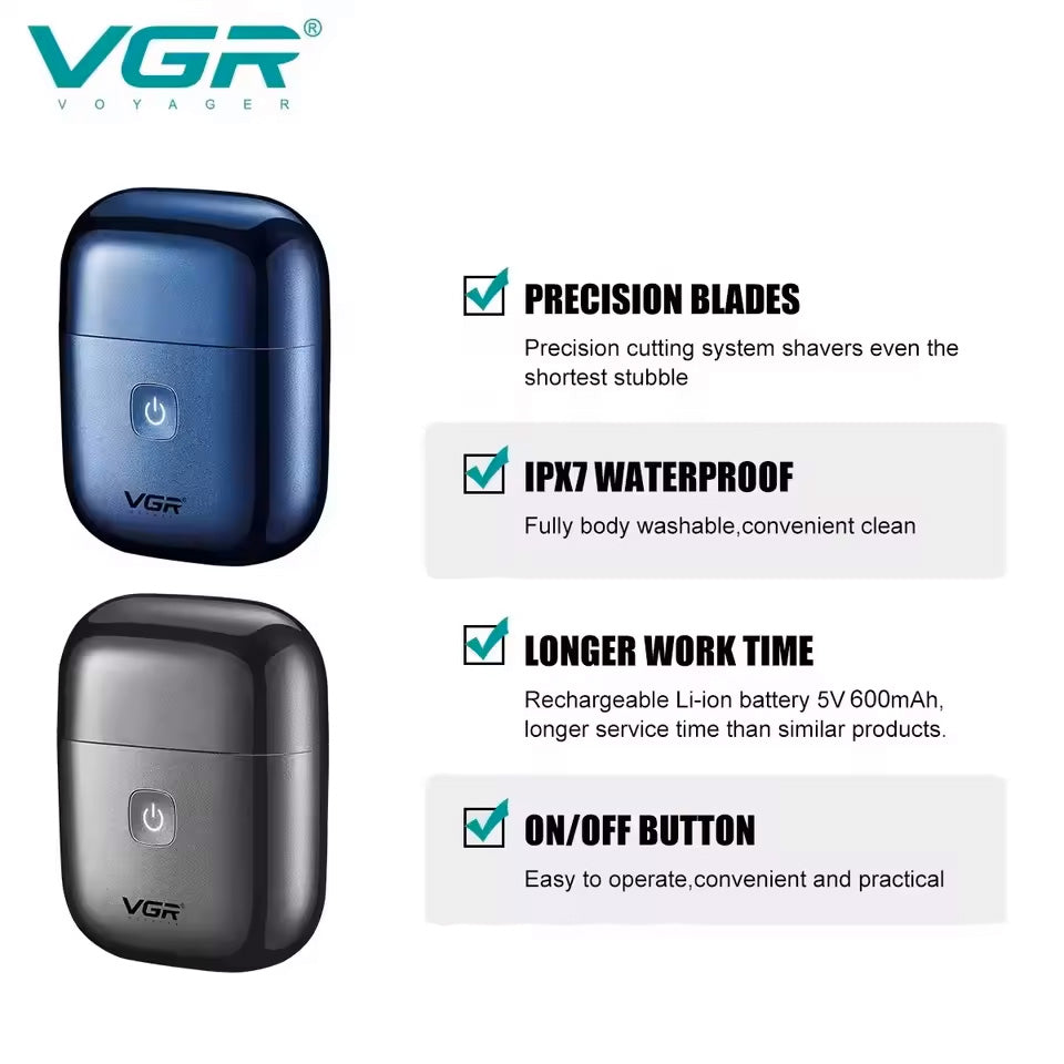 VGR V-340 – Rroje Profesionale për Meshkuj me Bateri 600mAh dhe Rezistencë ndaj Ujit IPX7