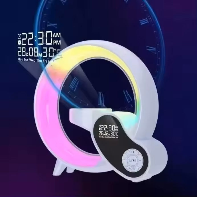 Altoparlant Bluetooth Inteligjent 7-në-1 – Karikim Wireless, Orë & Alarm