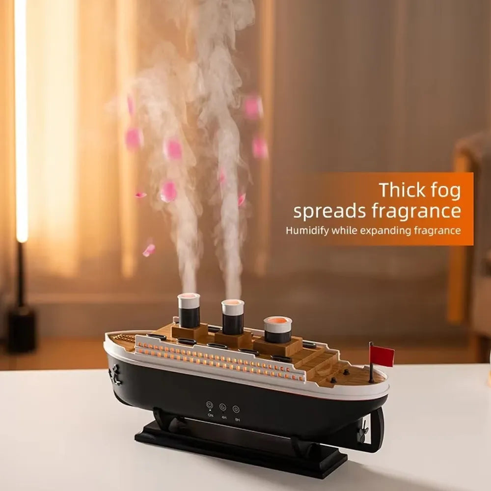 Titanic Air Humidifier 250ml – Difuzer me Drita, Avull dhe Kontroll me Telekomandë