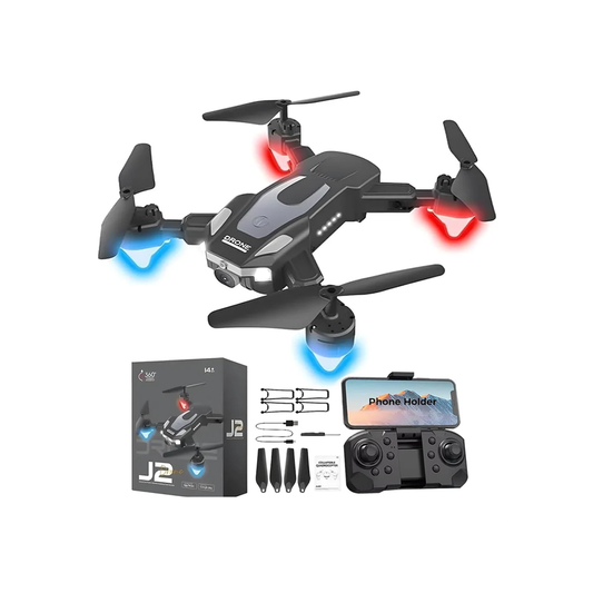 J2 Drone – Dron Profesional Palosës me Dy Kamera HD, Sensorë për Pengesa & Dy Bateria