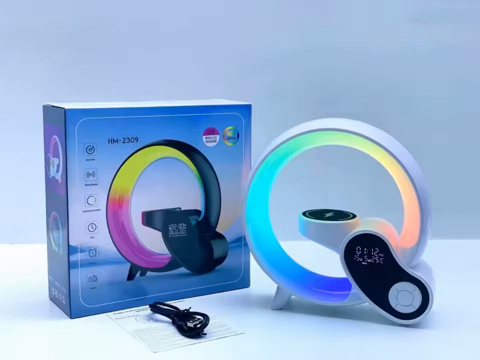 Altoparlant Bluetooth Inteligjent 7-në-1 – Karikim Wireless, Orë & Alarm
