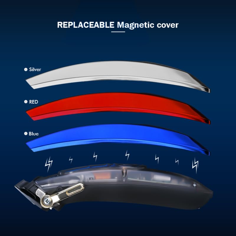 WMARK NG-9004 – Makinë Rroje Profesionale, 10000 RPM Maglev Motor, Zero-Gapped DLC Blade, Bateri 2500mAh, Dock Ngarkimi & 6 Krehëza