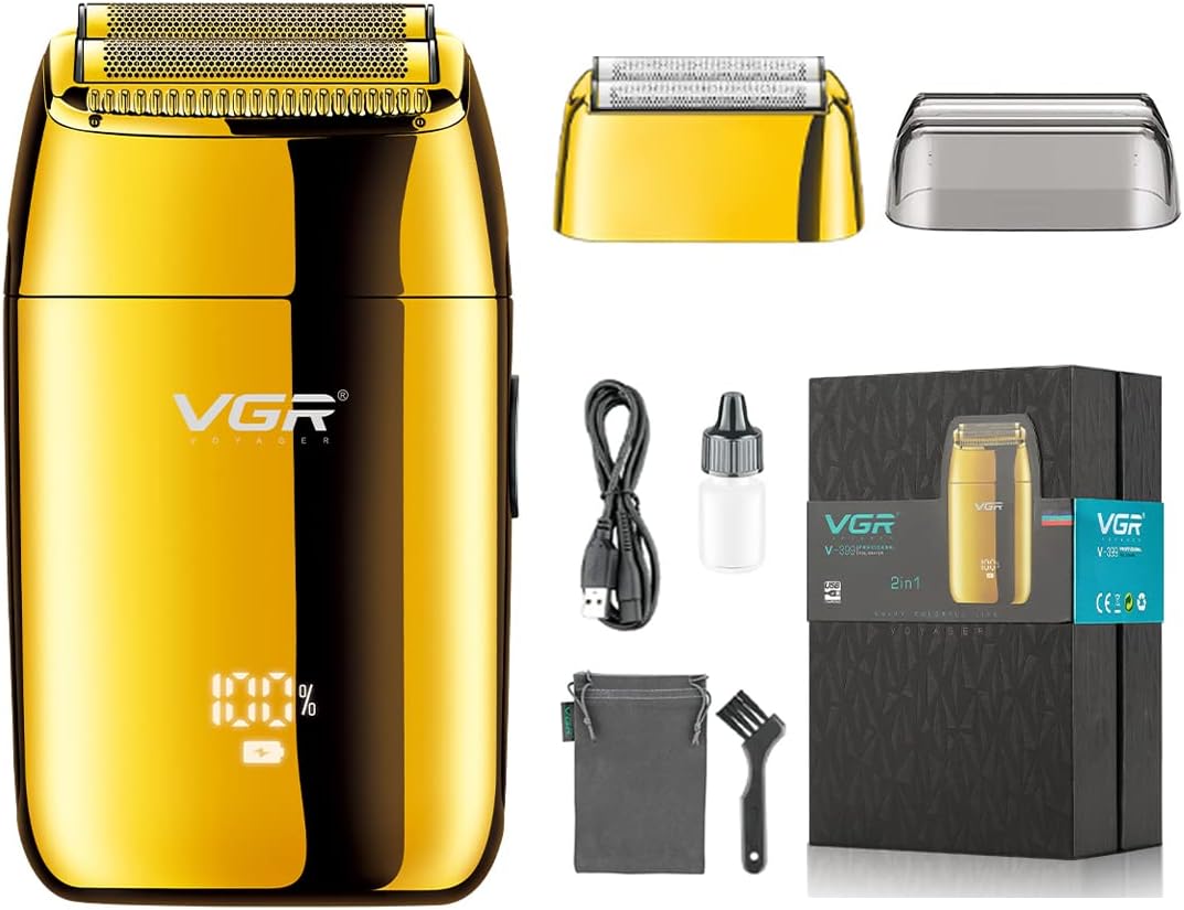 VGR V-399 – Rrojë Elektrike me Double Foil per mjekerr, me Ekran LED dhe Bateri 700mAh