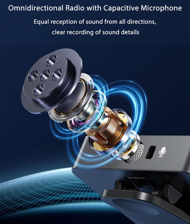 Mikrofon Wireless BKN F11-2 3-në-1 me Reduktim Zhurme, për YouTube, TikTok, Video & Livestream (2 Transmetues)