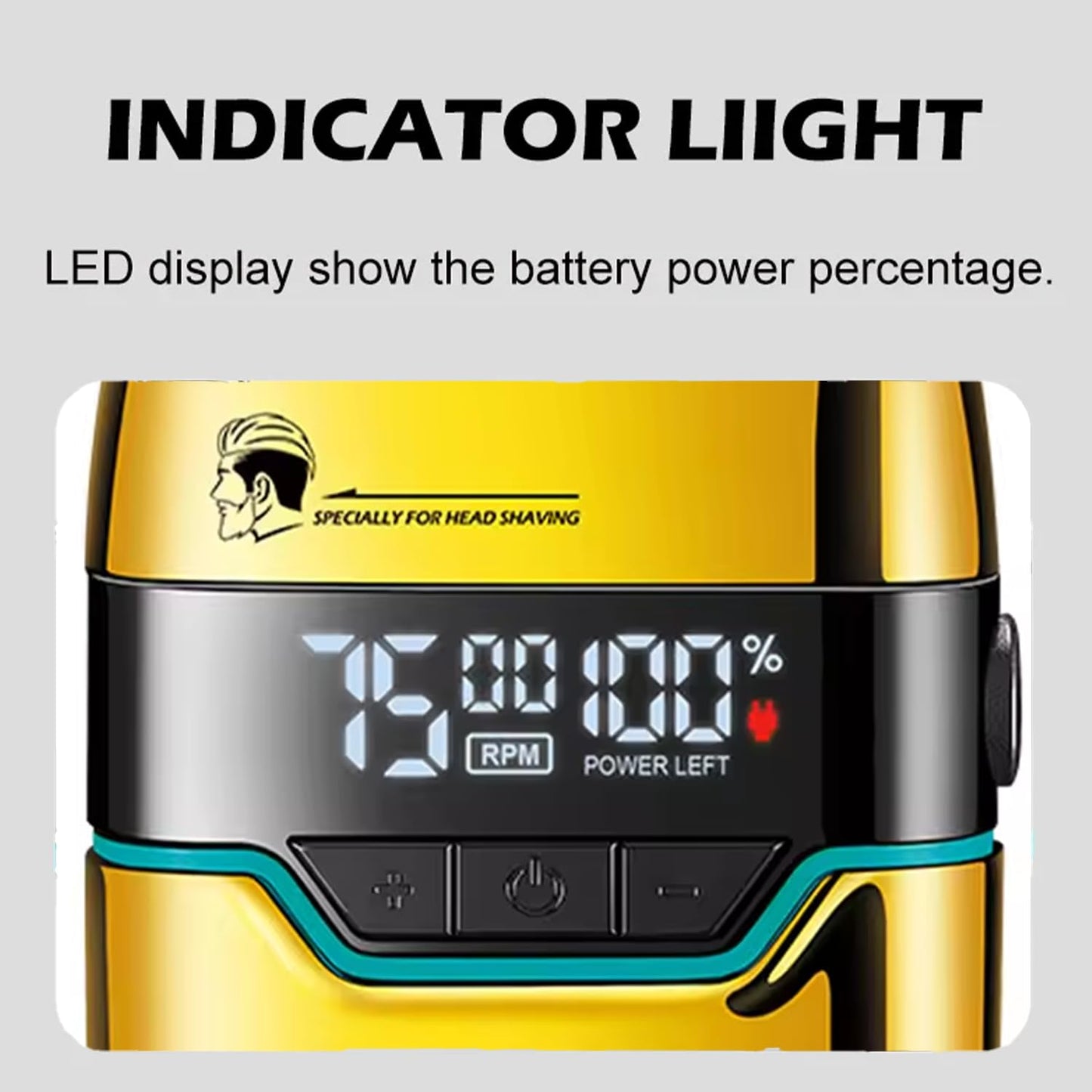 VGR V-350 – Makinë Profesionale për Rruarje me Dy Folje Fleksibile, 3 Shpejtësi (6500/7000/7500 RPM) dhe Bateri të Fuqishme 1200mAh