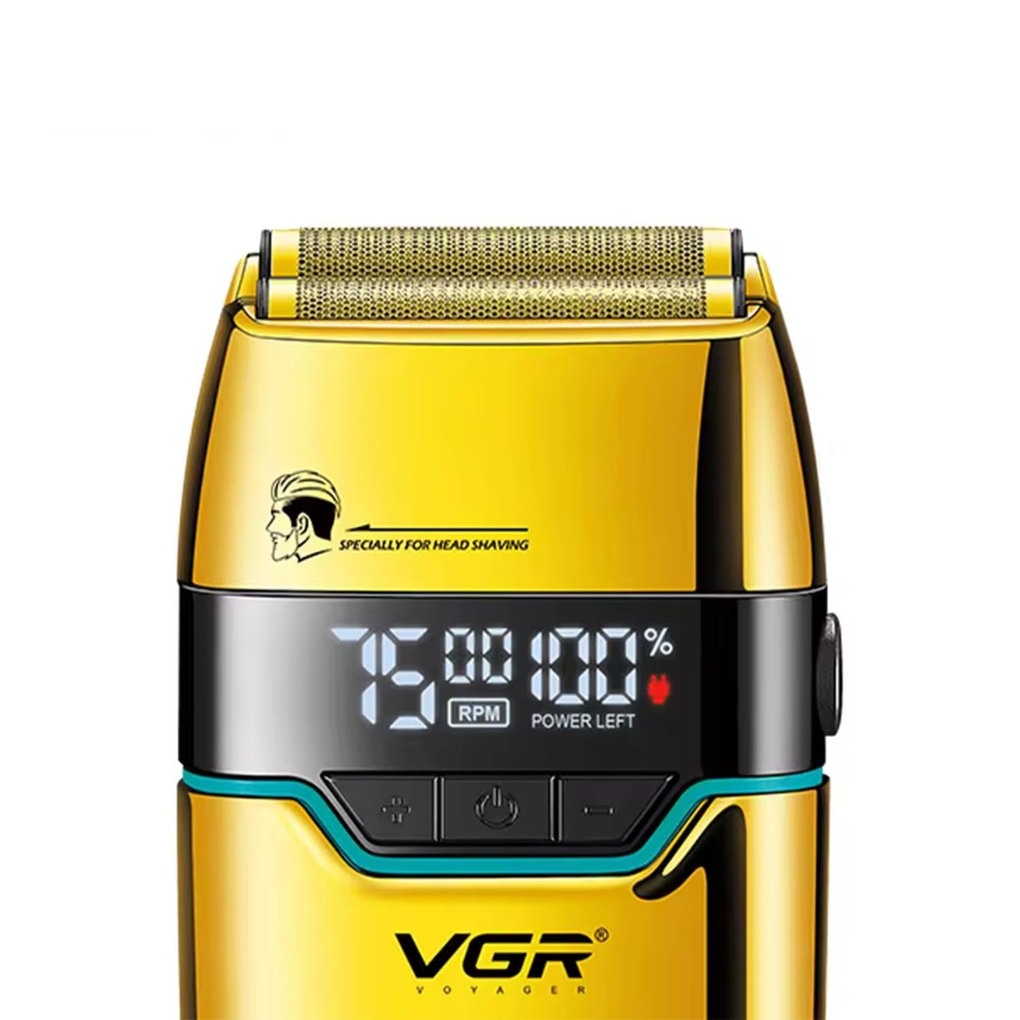 VGR V-350 – Makinë Profesionale për Rruarje me Dy Folje Fleksibile, 3 Shpejtësi (6500/7000/7500 RPM) dhe Bateri të Fuqishme 1200mAh