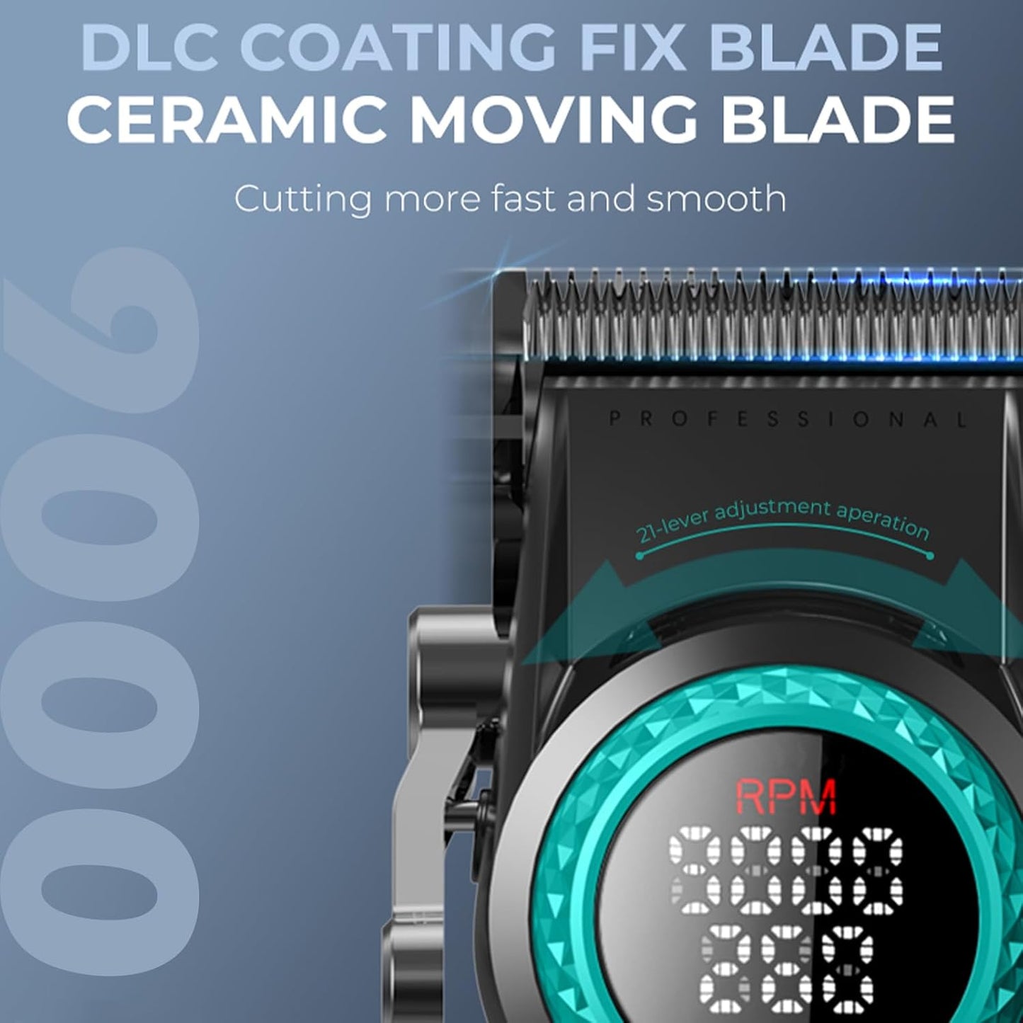 VGR V-001 - Makine Profesionale për Flokë dhe Mjekër, E Zezë