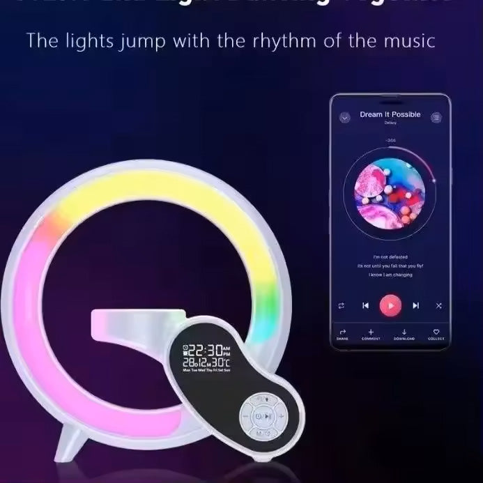 Altoparlant Bluetooth Inteligjent 7-në-1 – Karikim Wireless, Orë & Alarm