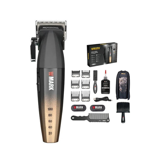 WMARK NG-2038 - Makina Profesionale për Qethje me Motor 9000 RPM, Ekran Dixhital dhe Trup Aliazh Zinku, 180 Min Përdorim