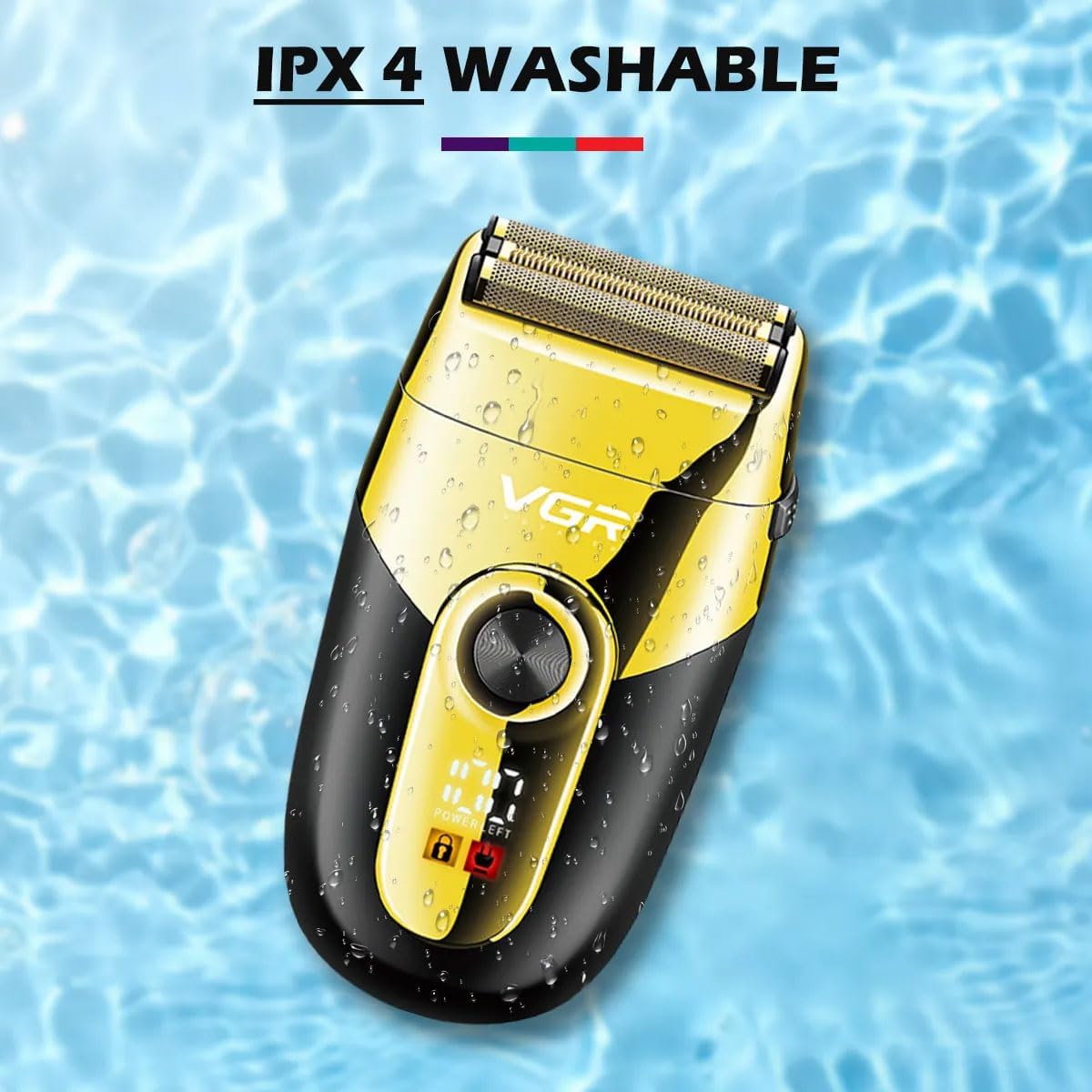 VGR V-383 – Rrojë Profesionale e Rikarikueshme për Flokë dhe Mjekër me Teh Inoksi dhe Karikim të Shpejtë