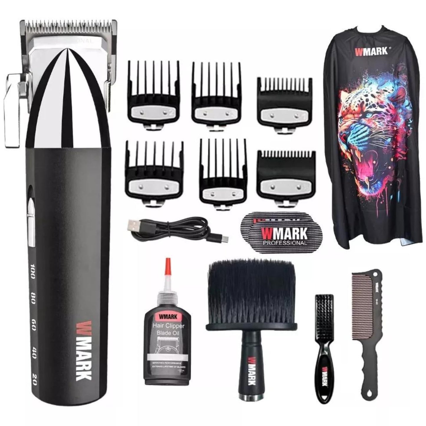 WMARK NG-2039 Ultra Premium Professional Hair Clipper – 9000 RPM Dual Speed Motor, Digital Display, Zinc Alloy Body & 180 min Runtime