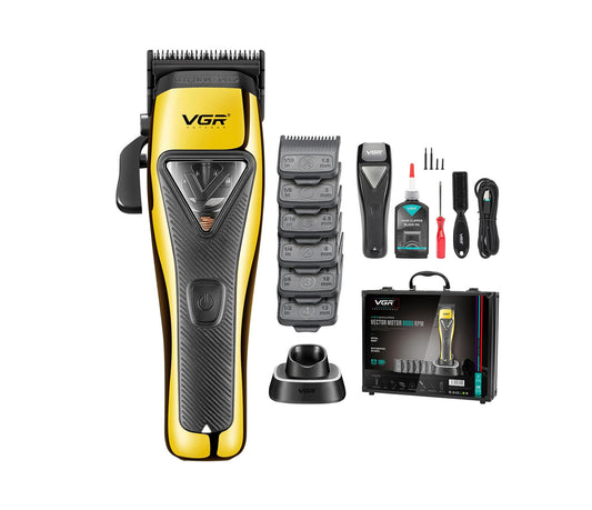 VGR 015 – Makine Profesionale Pa Kabllo për Flokë dhe Mjekër, Motor VECTOR 9000 RPM