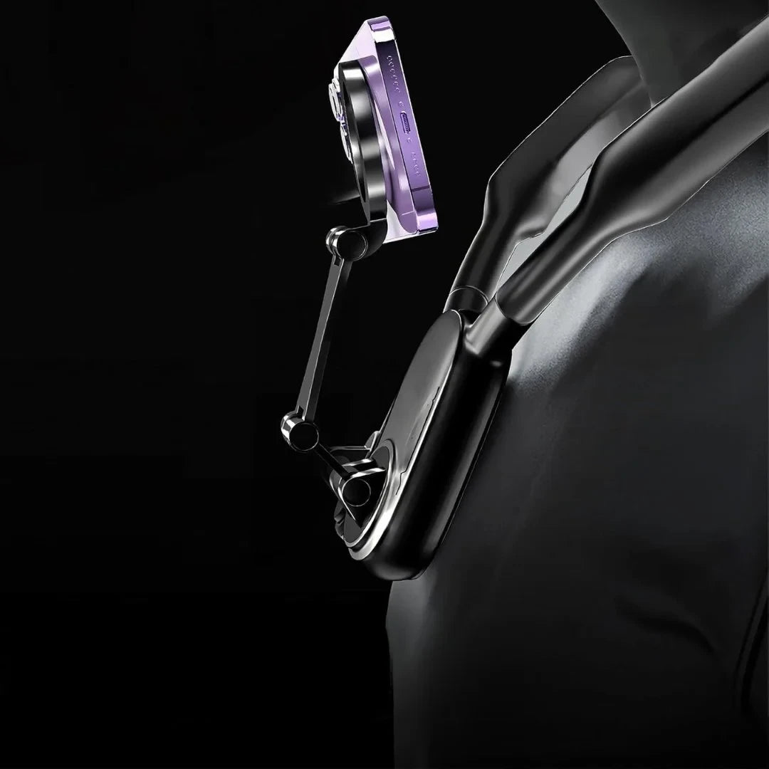 Mbajtës Telefoni Magnetik për Qafë – i Rregullueshëm, i Sigurt dhe Ideal për Vlog & Video