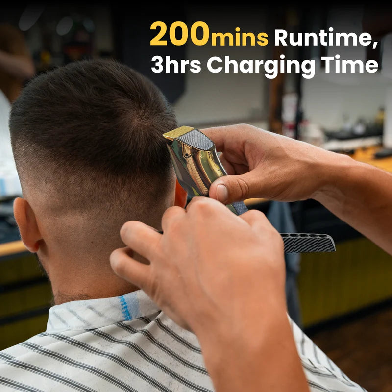 VGR V-663 – Makineri profesionale për flokë me tehë qeramike & titani, 5 nivele prerjeje + 6 krehera