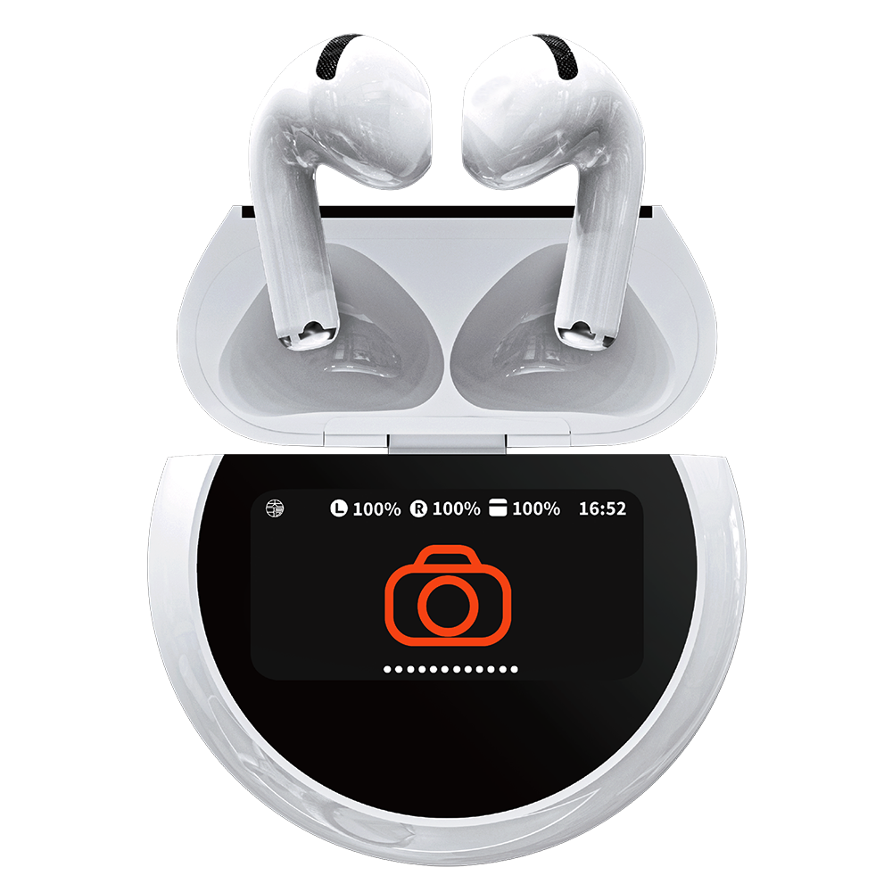 A15 Pro TWS Earphones – Full Touch Screen, ENC Noise Cancelling, Bluetooth 5.4, LED Digital Display & Pure Bass