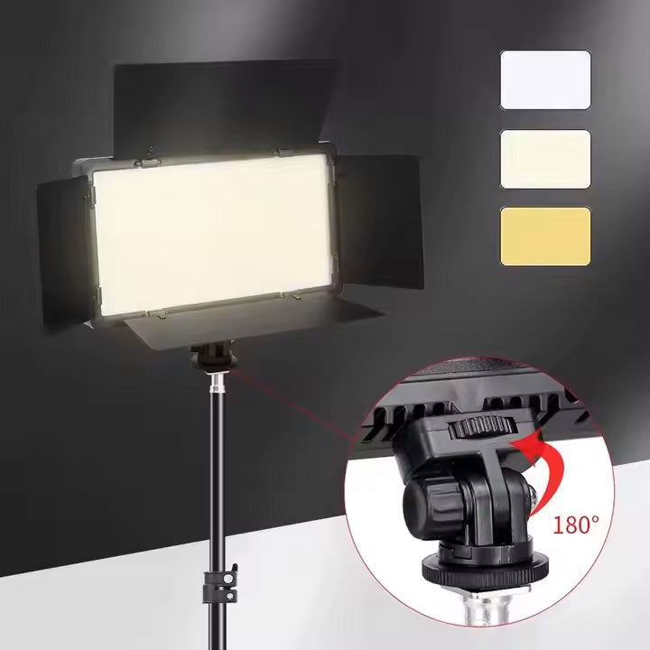 Dritë Profesionale LED AEVYVKV LED-600 – Panel për Fotografim & Video me Temperaturë të Rregullueshme 3200K-5600K