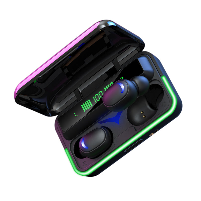 TWS Wireless Earphones E10 me Mikrofon, Ambient Light & BT 5.1 JL Chipset – 1200mAh LED Charging Case