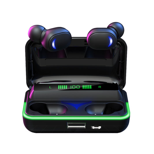 TWS Wireless Earphones E10 me Mikrofon, Ambient Light & BT 5.1 JL Chipset – 1200mAh LED Charging Case