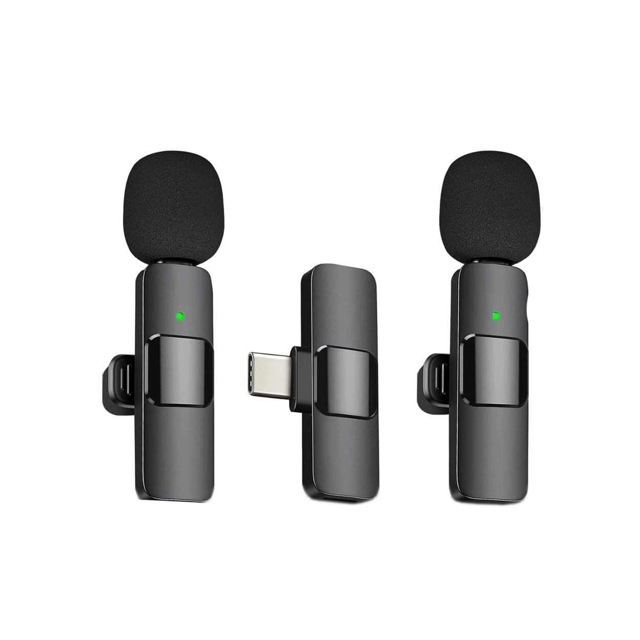 Mikrofon Profesional Wireless K9 Lavalier për Android – Mikrofon Pa Tela për Intervista, Video, Podcast & Vlog