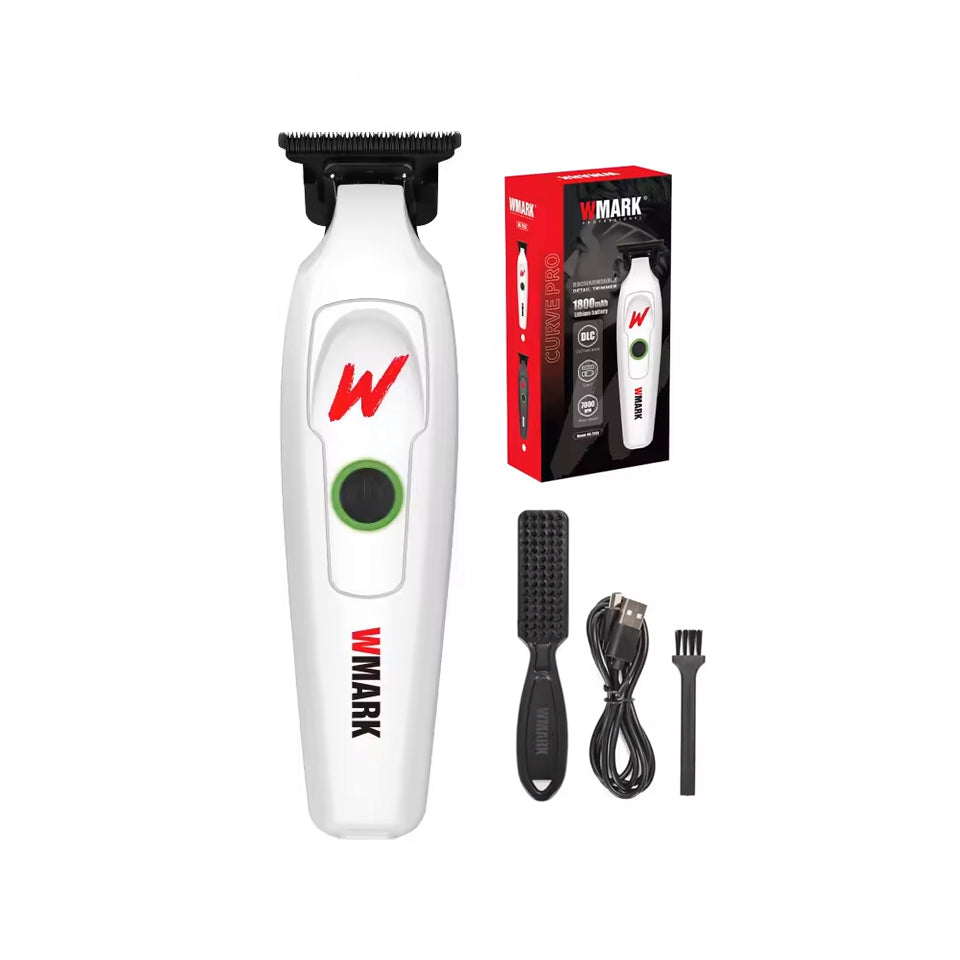 WMARK NG-7203 Professional Detail Trimmer – 7000RPM Motor, 200min Runtime, Rechargeable Electric Clipper for Barber & Home Use