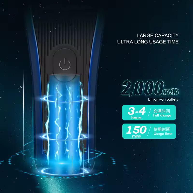 WMARK NG-XT1 Vector Motor Detail Trimmer – Makineri Profesionale për Prerje Precize Flokësh dhe Mjekre (10,000RPM, 2000mAh, Thika DLC 0.1mm)