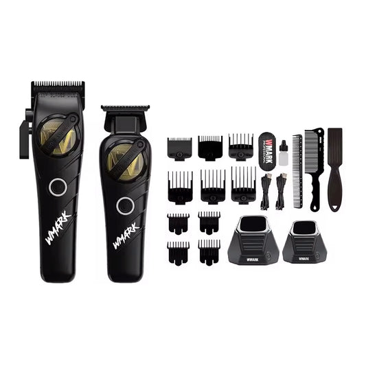 WMARK NG-8613KIT Professional Hair Clipper & Detail Trimmer – Rotary Motor, Fast Charging, Multi-Function Barber Kit for Salon & Home