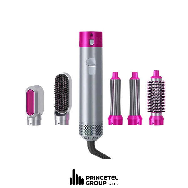 TP 5+1 Hot Air Styler – Furçë Profesionale Ajri të Nxehtë me Auto-Curl & 3 Nivele Nxehtësie