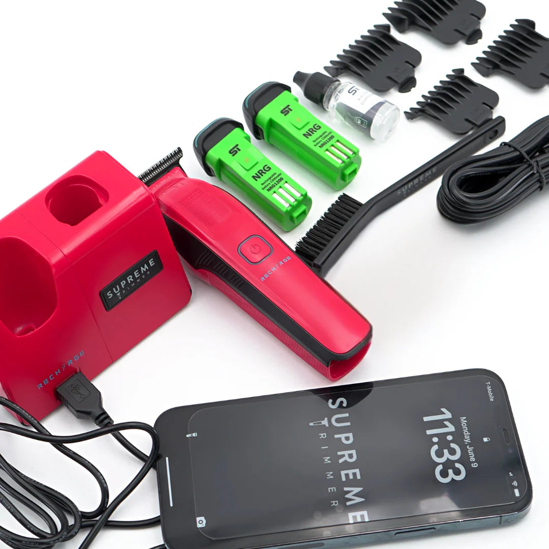 RECHARGE™ ⚡ Trimmer – Performancë e Pandërprerë & Precizion Maksimal për Berberë