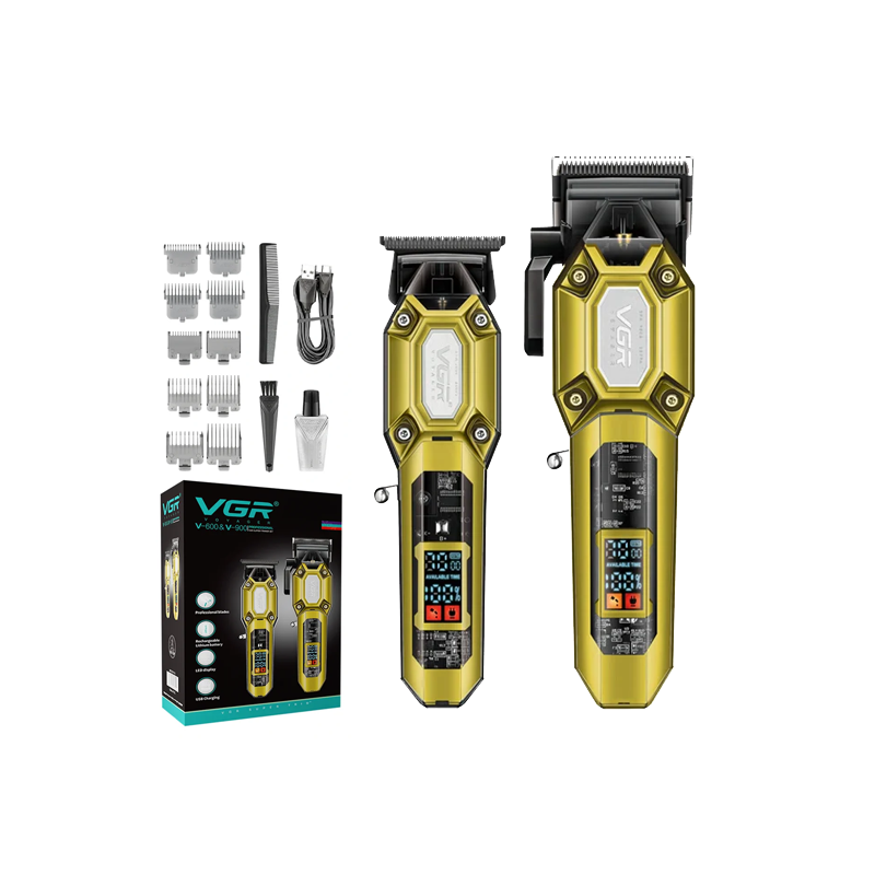 VGR V-600 & V-900 – Makina Profesionale për Flokë & Mjekër me 7000 RPM, 200 Min Bateri dhe Tehë Ceramic Titanium