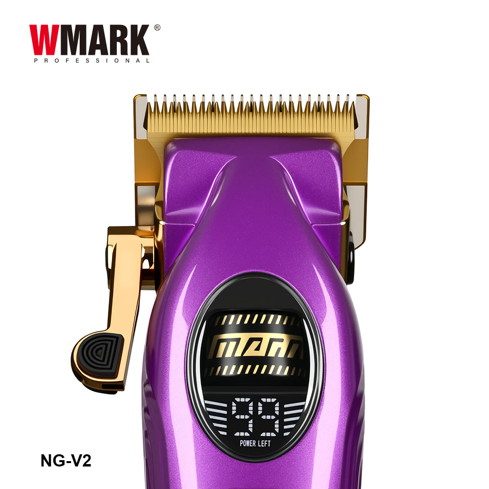 WMARK NG-V2 Professional Hair Clipper – BLDC Motor 7000–9000 RPM, Fade Blade + Ceramic
