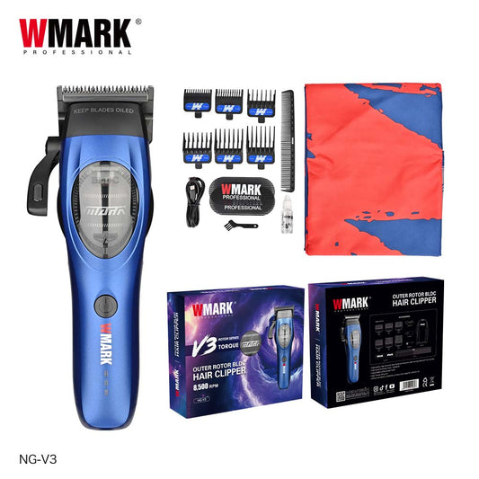 WMARK NG-V3 – Makinë Profesionale për Qethje me Motor Brushless 8500 RPM