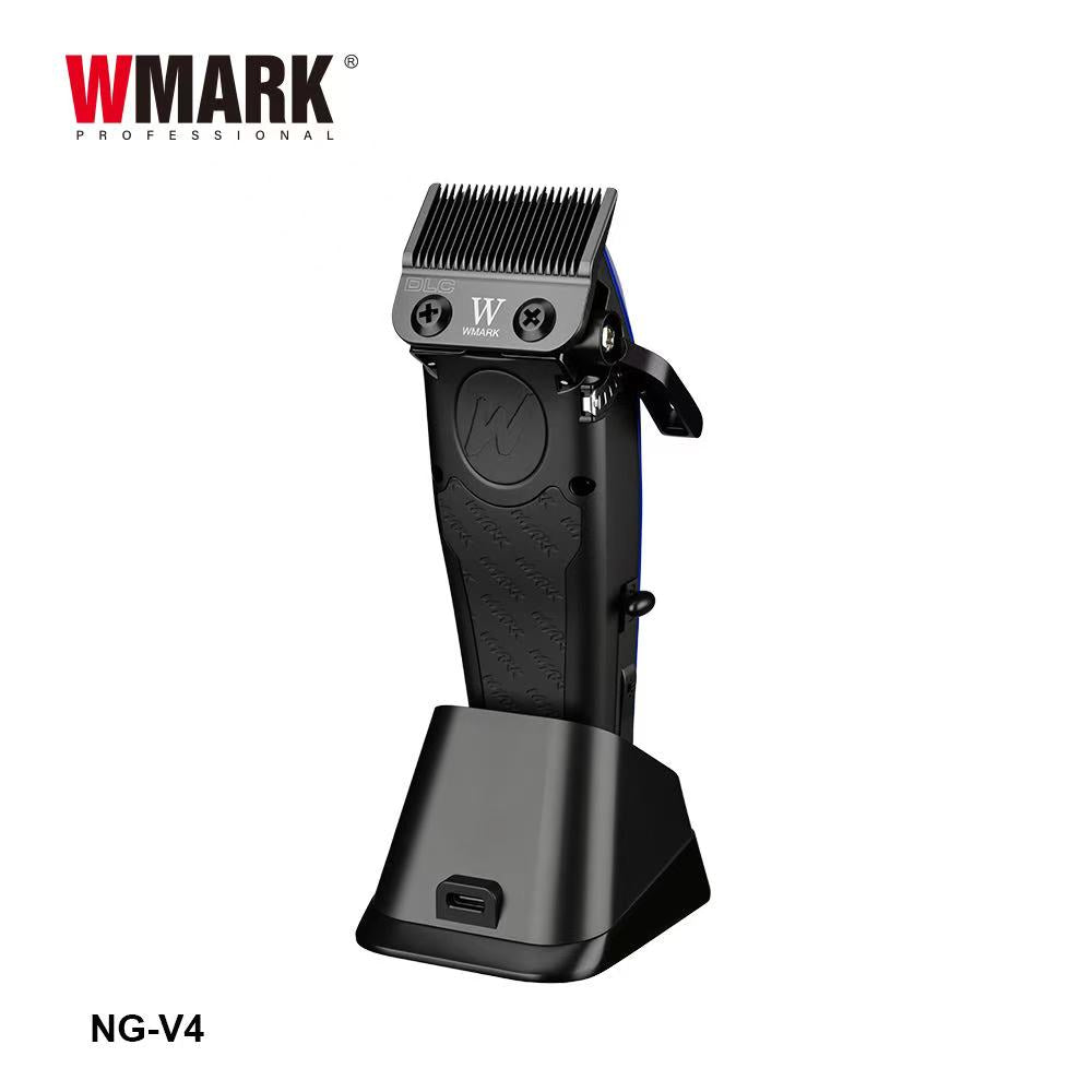 WMARK NG-V4 Professional BLDC Hair Clipper – 8000 RPM Cordless Hair Clipper with DLC Fade Blade, 3000mAh Battery & LED Light