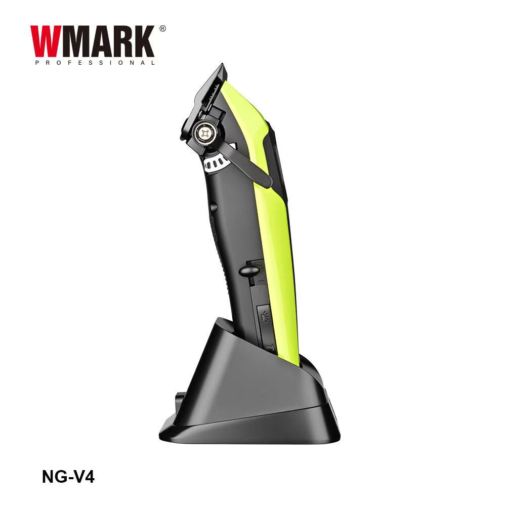 WMARK NG-V4 Professional BLDC Hair Clipper – 8000 RPM Cordless Hair Clipper with DLC Fade Blade, 3000mAh Battery & LED Light