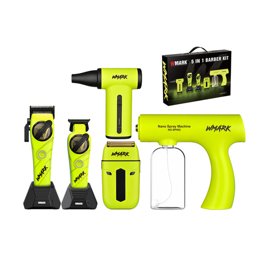 WMARK NG-8637KIT Professional 5-in-1 Barber Grooming Kit