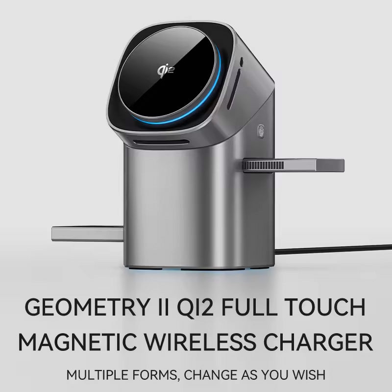 Karikues Wireless Magnetik 3-në-1 Qi2 – 15W Fast Charging për iPhone, Apple Watch dhe AirPods