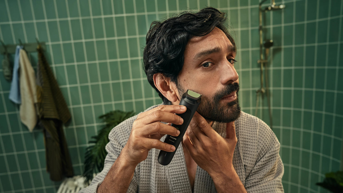 Philips MG3915/15 All-in-One Trimmer 3000 Series – 6-in-1 Grooming Kit për Mjekër, Flokë dhe Trup me Self-Sharpening Blades & LED Charging