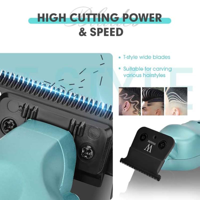 WMARK Ng-317 – Makine Profesionale 0mm Zero Gapped për Berbera, Motor Rotativ 7000 RPM, 180 Min Koha e Përdorimit, Pod Karikimi