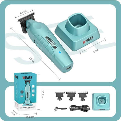 WMARK Ng-317 – Makine Profesionale 0mm Zero Gapped për Berbera, Motor Rotativ 7000 RPM, 180 Min Koha e Përdorimit, Pod Karikimi