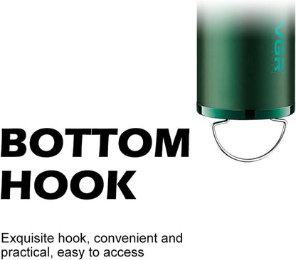 Set Profesional VGR për Prerje Flokësh – Makinë + Trimmer, Motor i Fuqishëm, Bateri e Gjatë, Ekran LED