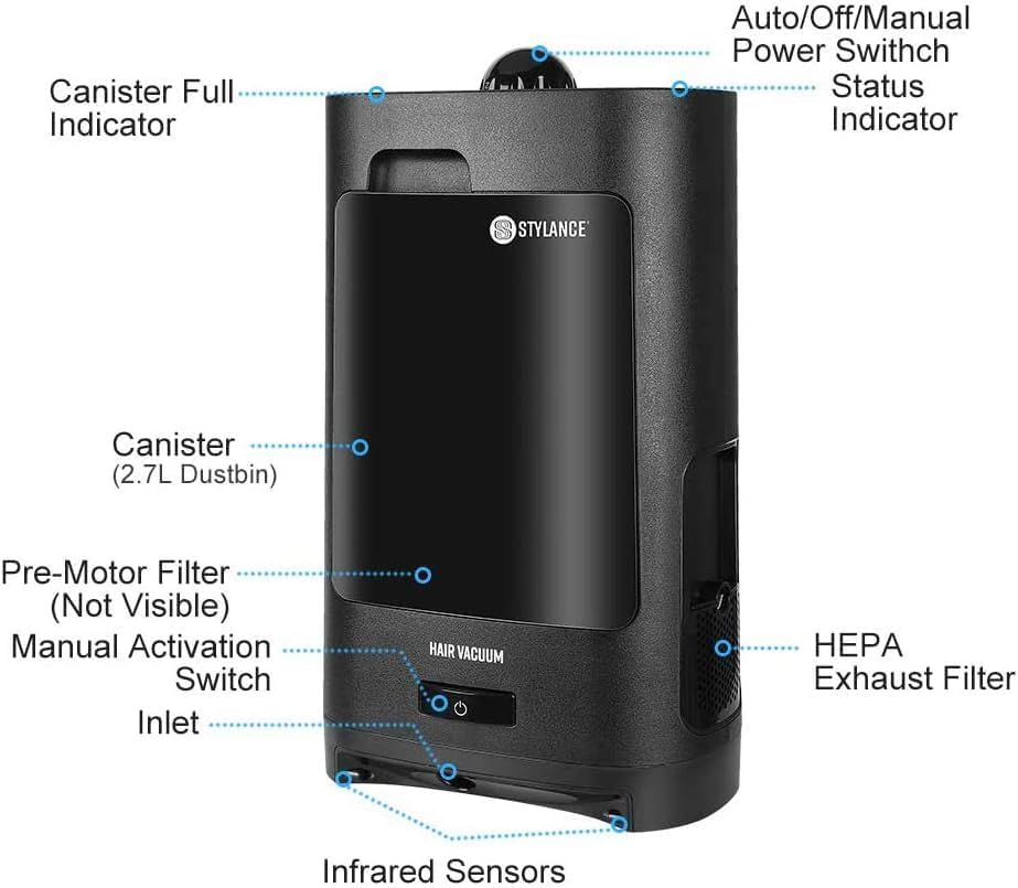 Stylance - Vacuum Touchless Inteligjent, Pastrim pa Mundim & Super Fuqi 1400W