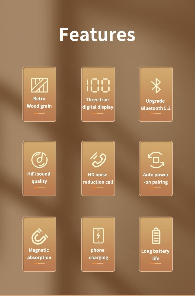 Dëgjues Pa Tela M35, Bluetooth Earphones, Kontroll me Prekje & Auto Pairing