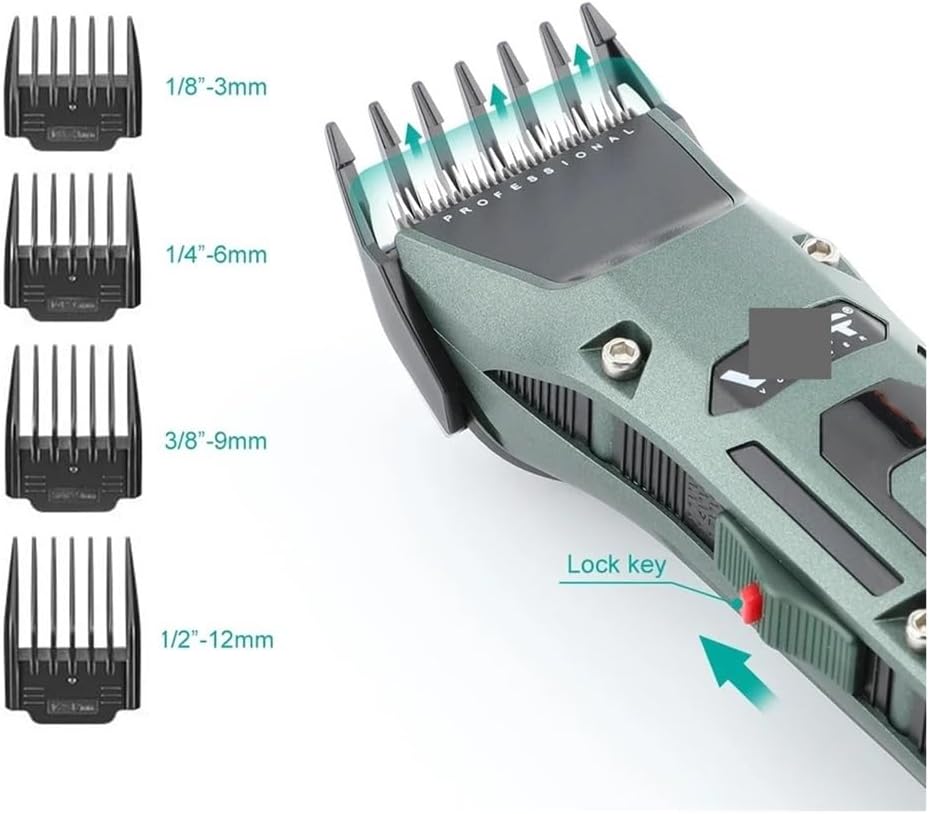 VGR V-696 Makinë Profesionale Rroje për Meshkuj – Teh Qeramike, Bateri 2500mAh, 300 Min Përdorim, Buton Turbo