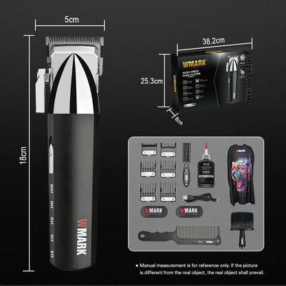 WMARK NG-2039 Ultra Premium Professional Hair Clipper – 9000 RPM Dual Speed Motor, Digital Display, Zinc Alloy Body & 180 min Runtime