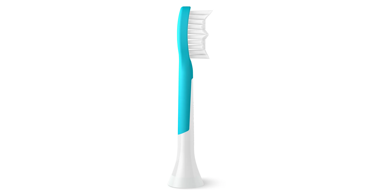 Philips Sonicare For Kids (7+) 2-Pack Brush Heads  – Koka Zëvendësuese për Furçë Elektrike, Pastrim i Butë & Mbrojtje nga Kariesi