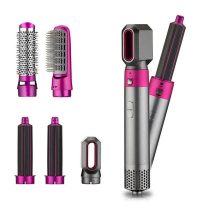 TP 5+1 Hot Air Styler – Furçë Profesionale Ajri të Nxehtë me Auto-Curl & 3 Nivele Nxehtësie