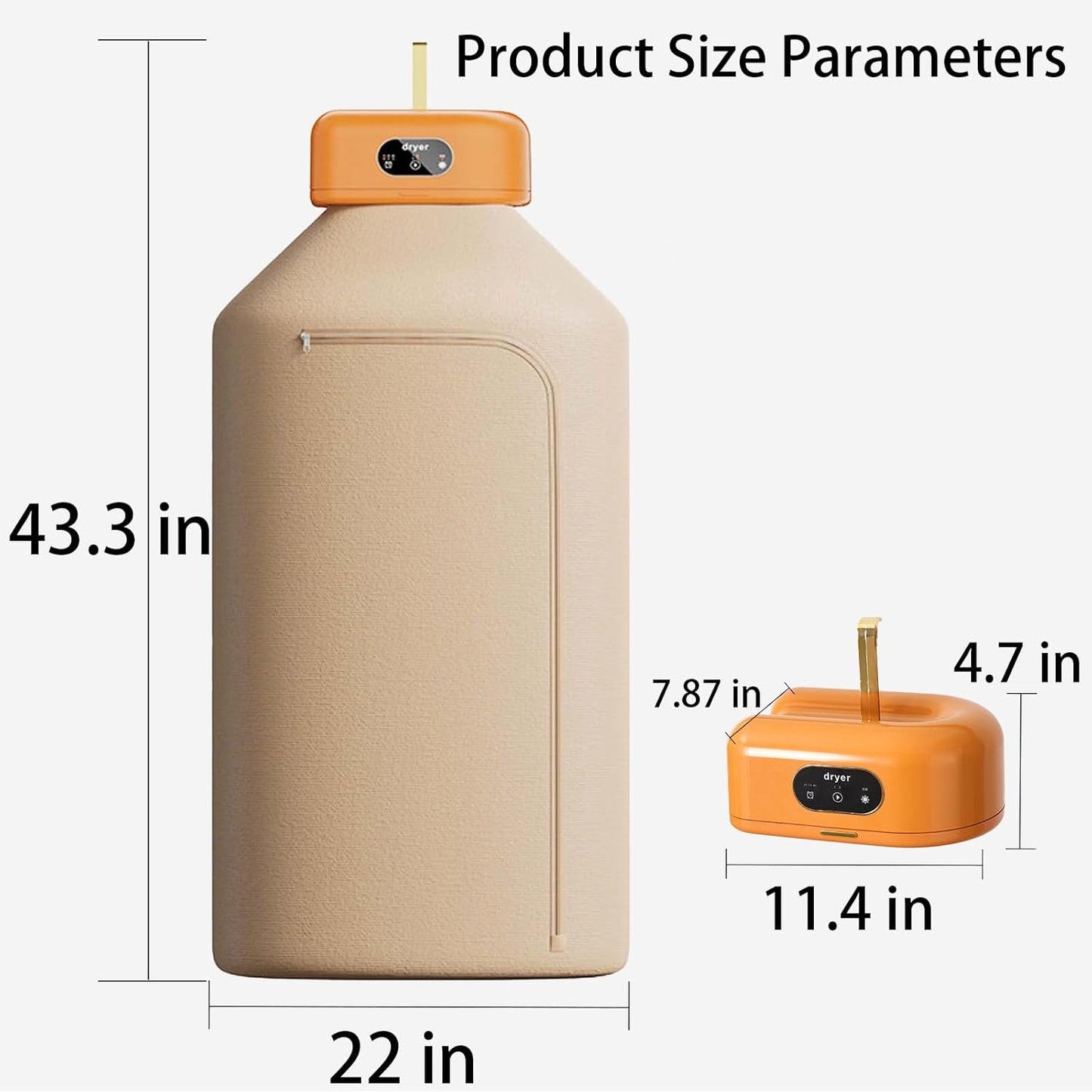 Tharëse Rrobash Portative & e Palosshme 600W – Tharje e Shpejtë për Banesa, Udhëtime & Camping (Kapacitet i Madh + Auto Shutoff)