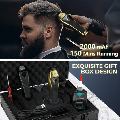 VGR V-994 Makine Profesionale – Motor 10,000 RPM, Teh DLC T-Blade, Zero Gapped, 150 Min Përdorim, Karikues Dock dhe Valixhe Udhëtimi