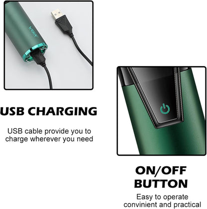 Set Profesional VGR për Prerje Flokësh – Makinë + Trimmer, Motor i Fuqishëm, Bateri e Gjatë, Ekran LED