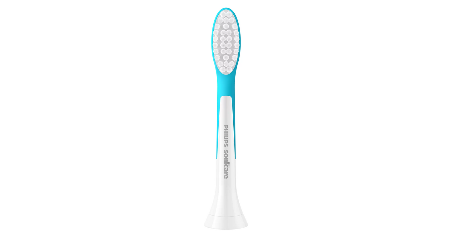 Philips Sonicare For Kids (7+) 2-Pack Brush Heads  – Koka Zëvendësuese për Furçë Elektrike, Pastrim i Butë & Mbrojtje nga Kariesi